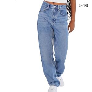 BDG Jeans Women's 26 Blue High Rise Baggy All Cotton Loose Rigid